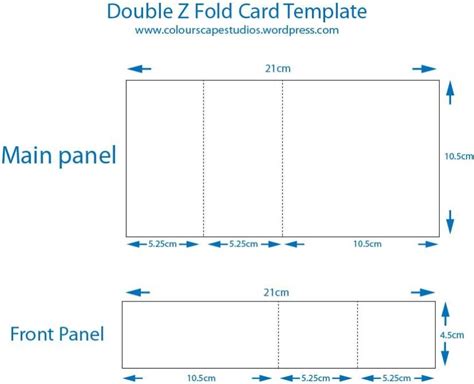 Z Fold Card Template