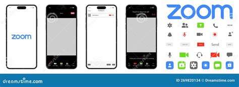 Zoom logo and interface