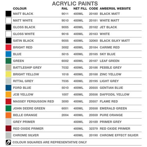 aa paint code