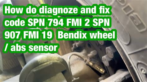 aa right wheel speed sensor fault code 794