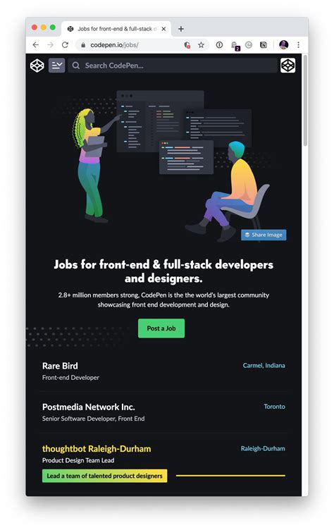 about us page codepen