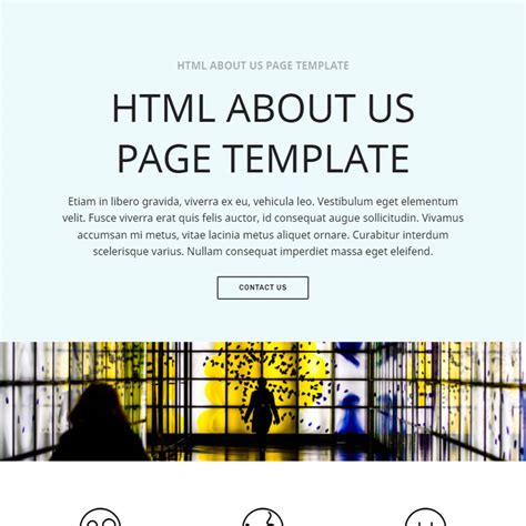 about us page coding in html and css