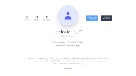 about us page tailwind css codepen