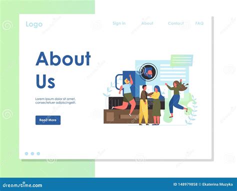 About Us Webpage Template