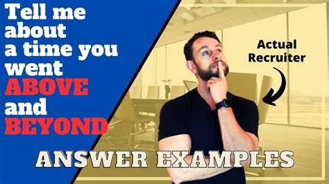 above and beyond interview examples