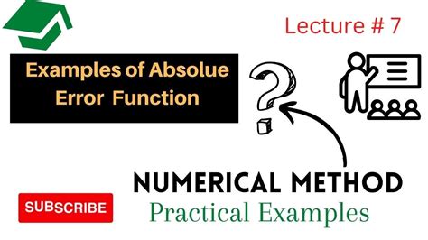 absolute error in numerical analysis