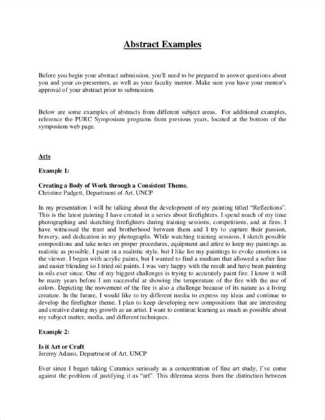 abstract format example pdf