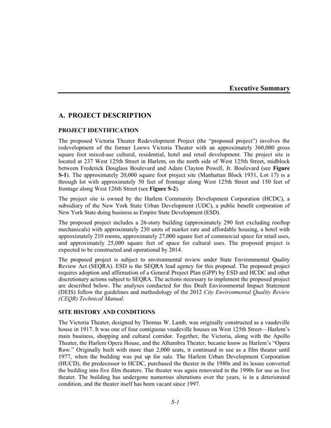 abstract or executive summary of a project proposal