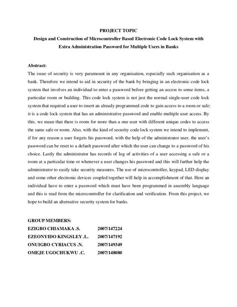 abstract project proposal examples