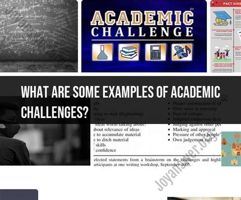 academic challenges examples for students