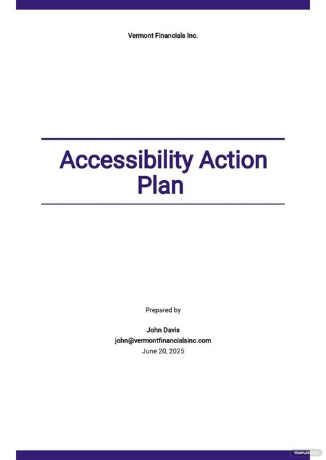 accessibility plan examples