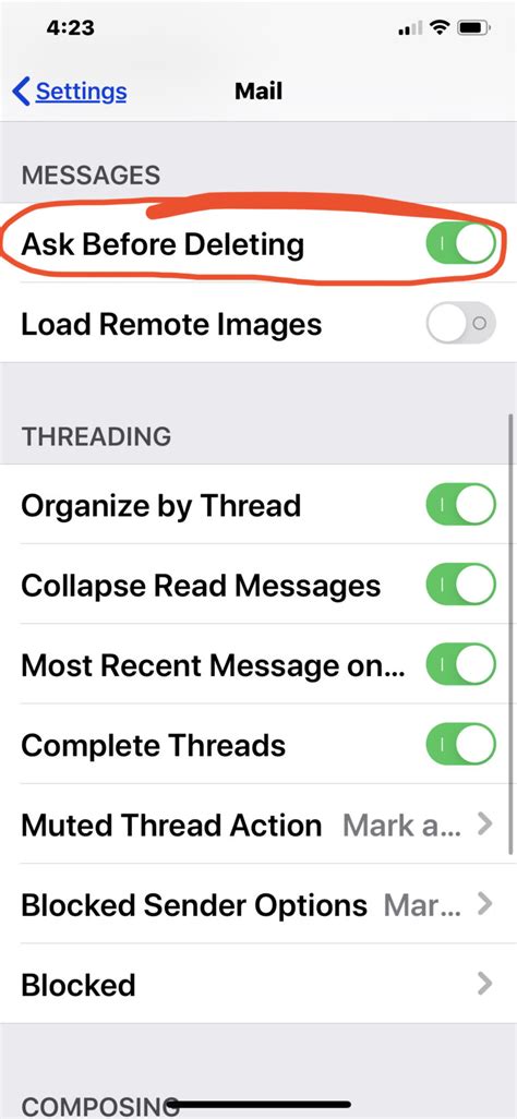 accidentally deleted mail icon on iphone