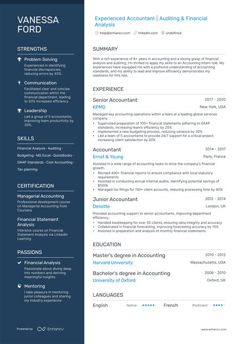 accounting cv