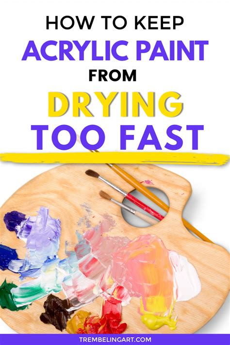 Techniques for reviving dry acrylic paint