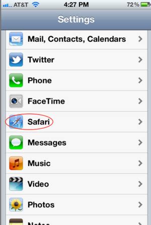 activate javascript safari iphone