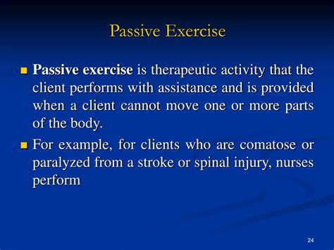 active and passive exercises in nursing slideshare