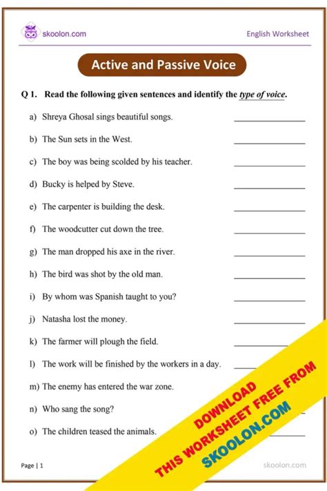 active and passive voice wh questions exercises with answers