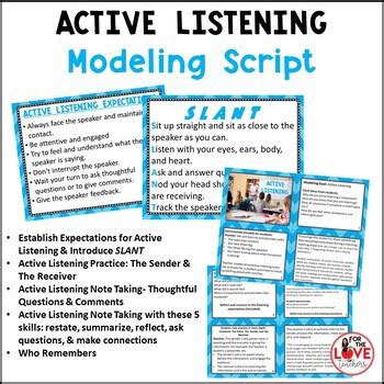 active listening scripts