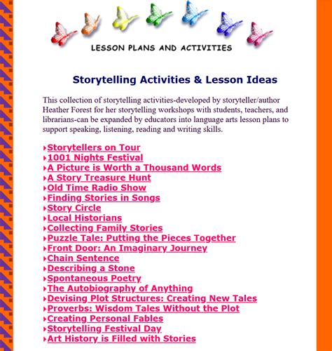 activity program ideas