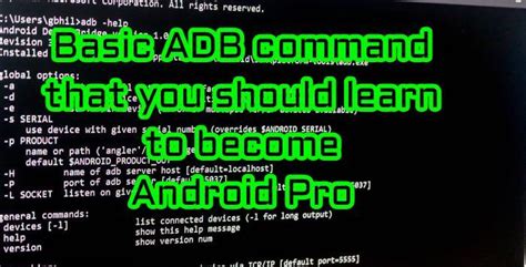 adb android tv commands
