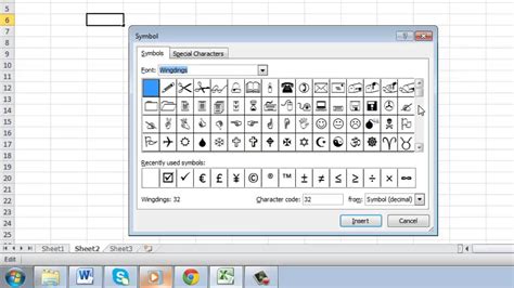 add check mark symbol in excel