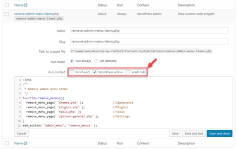 add event snippet to wordpress page