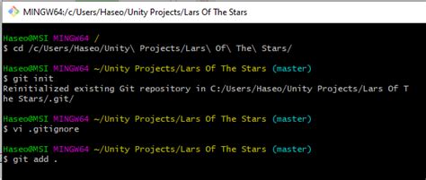add existing unity project to github