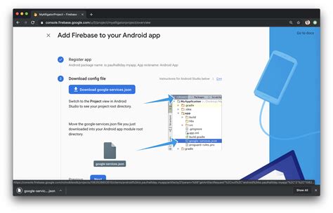 add firebase to android app flutter