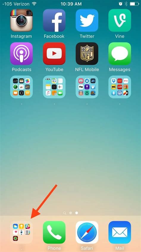 add icloud.folder to iphone home screen