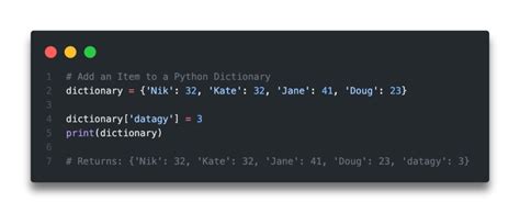 add key value pair to list of dictionary python