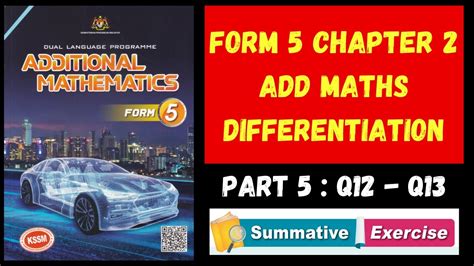 add math form 5 summative exercise chapter 2