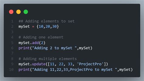 add multiple values in set python
