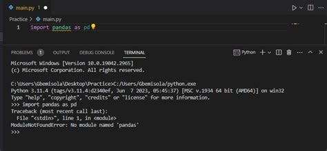 add python library vs code