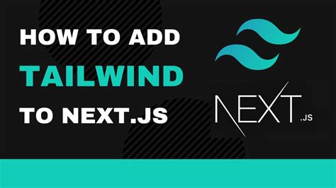 add tailwind to next js