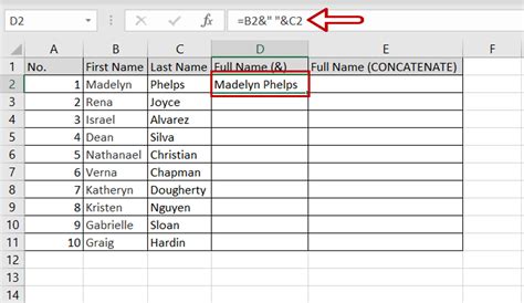 adding cell text together in excel