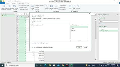 adding date column in power query