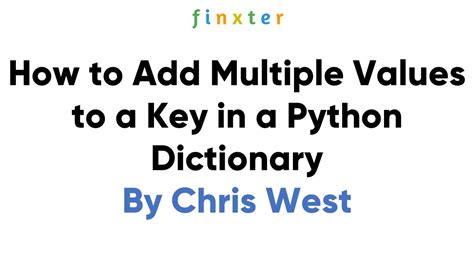 adding multiple values to dictionary python
