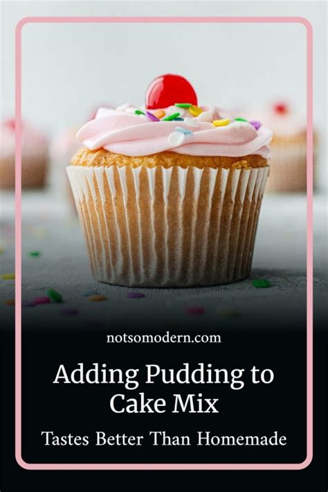 adding pudding to cake mix for cupcakes