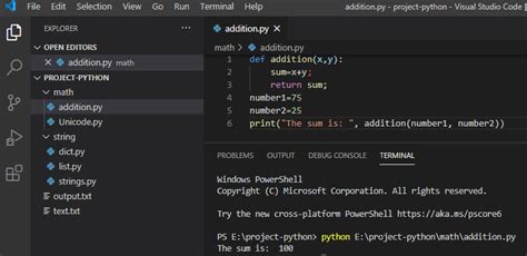 adding two numbers in python using function