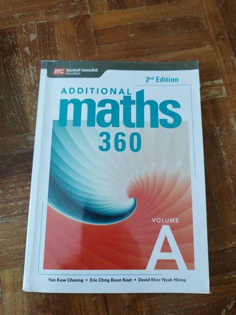 additional mathematics 360 textbook volume a