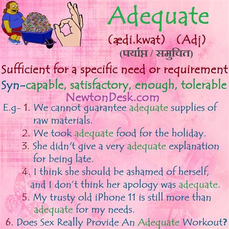 adequate meaning in english