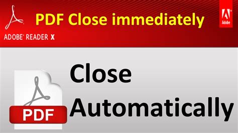 adobe acrobat automatically closes