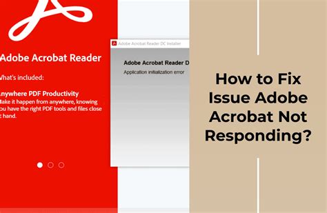 adobe acrobat not responding when opening pdf