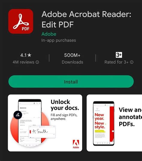 adobe acrobat reader for android tv