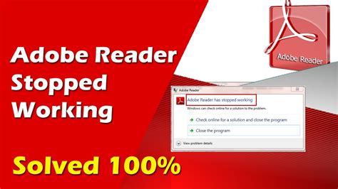 adobe acrobat reader not working properly