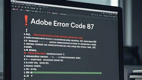 adobe install error 87