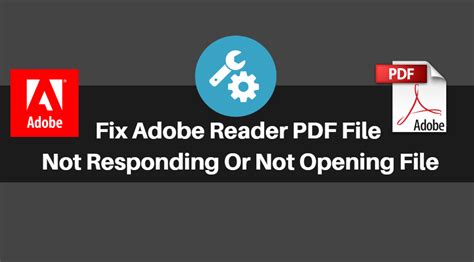 adobe not responding when opening pdf