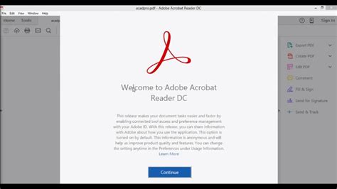 adobe reader automatically closes