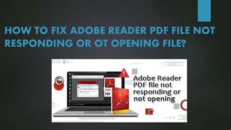 adobe reader not responding when opening