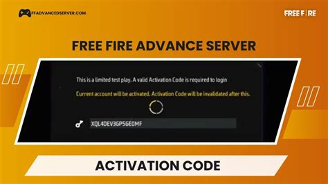 advance server free fire activation code 2024